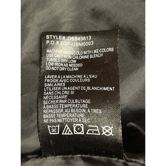 Urban Outfitters Women's Black Floral Quilted Pockets Size Medium Zip Closure - Picture 8 of 10